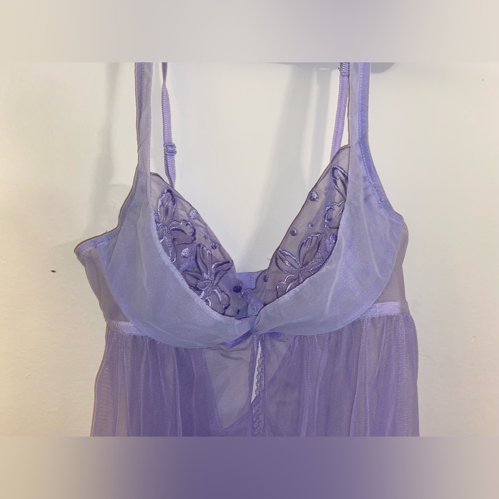 Victoria’s Secrets lavender babydoll lingerie